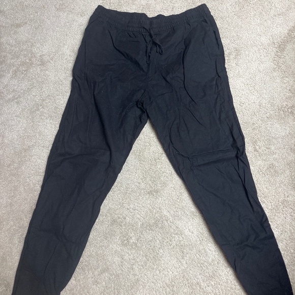 Black Linen Pants - Picture 1 of 3